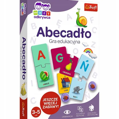 Abecadło Mały odkrywca gra edukacyjna Trefl