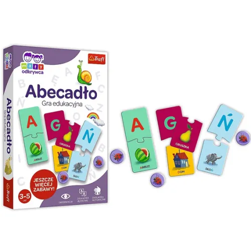 Abecadło Mały odkrywca gra edukacyjna Trefl