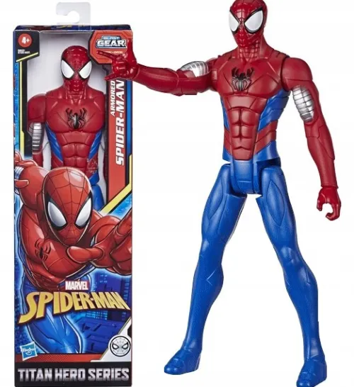 AVENGERS TITAN HERO SERIES ARMORED DUŻA RUCHOMA FIGURKA SPIDERMAN E8522