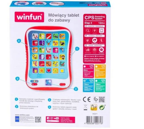 BYSTRY TABLET KOMPUTEREK NAUKA LITER SMILY PLAY