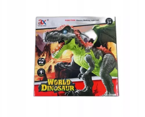 OL IMPORT Dinozaur dino T-Rex skrzydła chodzi, świeci