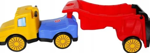 DUŻY JEŹDZIK Z PRZYCZEPĄ AUTO 3w1 polska 124cm