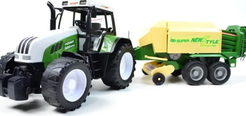 OL IMPORT DUŻY TRAKTOR Z KOSTKARKĄ