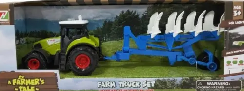 OL IMPORT DUŻY TRAKTOR Z PRZYCZEPĄ ORKA