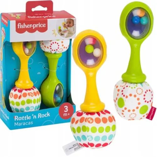 FISHER PRICE GRZECHOTKI MARAKASY GRZECHOCZĄCE ZABAWKA DLA NIEMOWLĄT