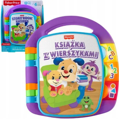 Fisher-Price FISHER PRICE INTERAKTYWNA EDUKACYJNA KSIĄŻECZKA Z WIERSZYKAMI PO POLSKU