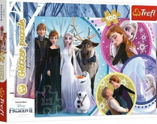Glitter puzzle 100. Frozen 2 TREFL