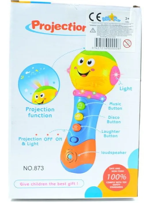OL IMPORT GRAJĄCY MIKROFON DLA MALUCHA + ŚWIATŁO