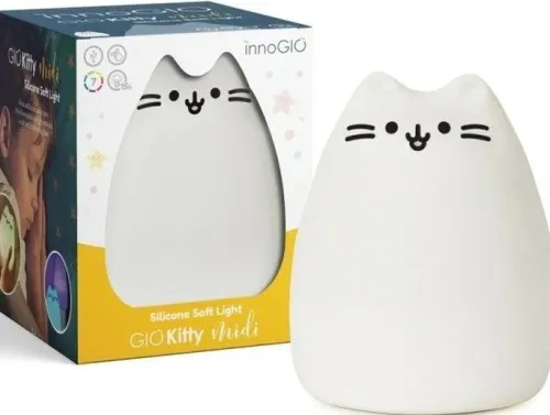 InnoGIO Lampka nocna dla dzieci LED Kitty na USB