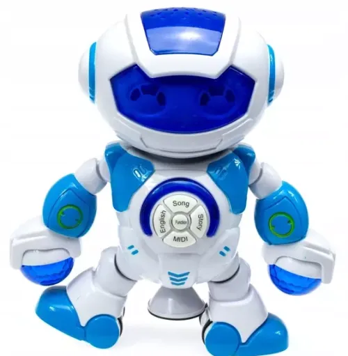 OL IMPORT INTERAKTYWNY ROBOT TAŃCZĄCY GRAJĄCY ŚWIECĄCY 360