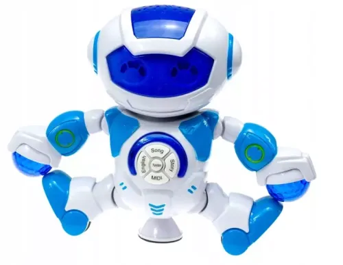 OL IMPORT INTERAKTYWNY ROBOT TAŃCZĄCY GRAJĄCY ŚWIECĄCY 360
