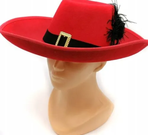 KAPELUSZ CHŁOPIĘCY MUSZKIETERA MUSZKIETER KOT W BUTACH