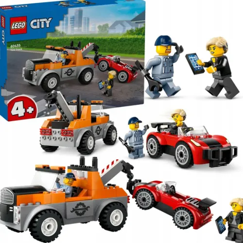 Klocki Lego City 60435 Samochód pomocy drogowej i naprawa sportowego auta