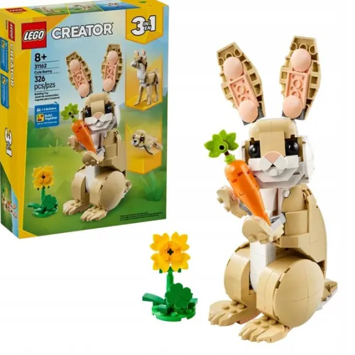 Klocki Lego Creator 31162 Uroczy króliczek 3w1 Lama Foka 326 Elementów