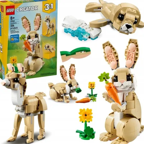 klocki_lego_creator__uroc_1.webp Klocki Lego Creator 31162 Uroczy króliczek 3w1 Lama Foka 326 Elementów