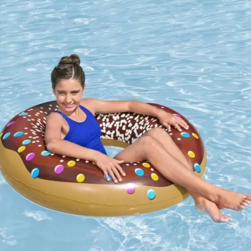 koo_do_pywania_donut_pcze_2.webp Koło do pływania Donut pączek brązowe 107 cm