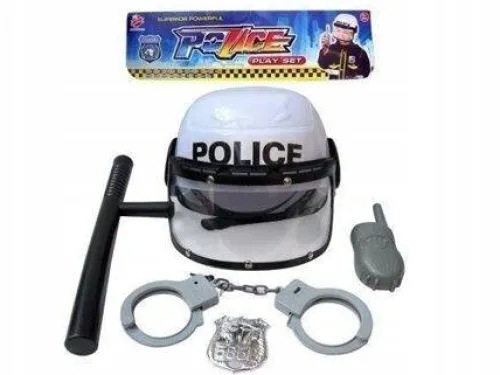 Kostium POLICJA Adar r. uniwersalny zestaw Policjant POLICE przebranie