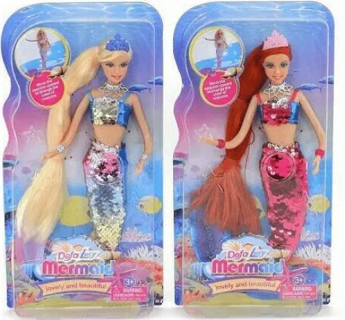 Lalka SYRENKA cekiny DEFA LUCY