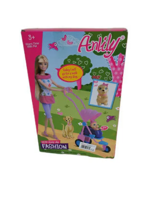 OL IMPORT LALKA Z WÓZKIEM ANLILY