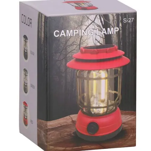 Lampa turystyczna, kempingowa LED solarna, z funkcją powerbank