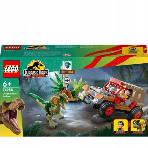 LEGO JURASSIC WORLD Zasadzka na dilofozaura 76958