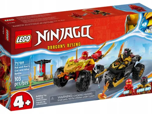 LEGO Ninjago 71789 Kai i Ras w pojedynku samochód
