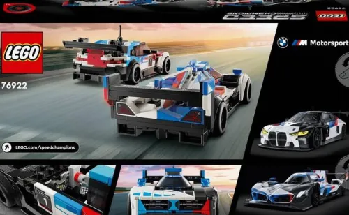 LEGO Speed Champions Samochody wyścigowe BMW M4 GT3 & BMW M Hybrid V8 76922