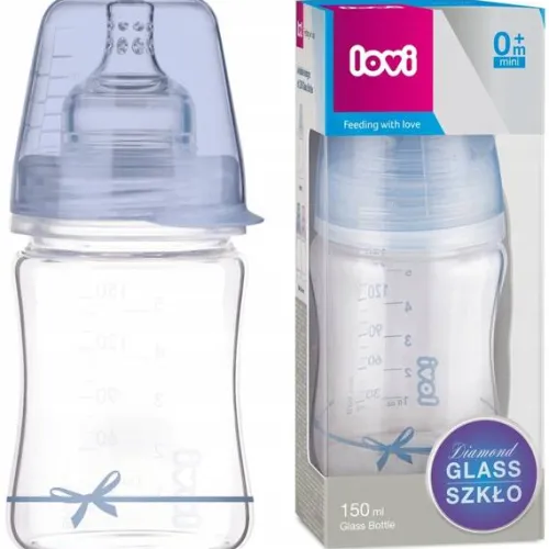 LOVI BUTELKA SZKLANA DIAMOND GLASS 150ml Boy