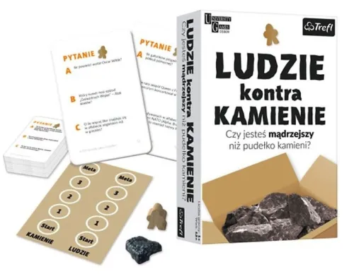 Trefl LUDZIE KONTRA KAMIENIE- CZY JESTEŚ MĄDRZEJSZY NIŻ PUDEŁKO KAMIENI?