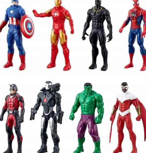 MARVEL AVENGERS ULTIMATE PROTECTION zestaw 8 figurek superbohaterów HULK