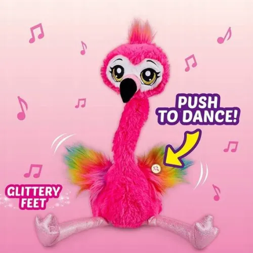 maskotka_zuru_pets_alive__2.webp Maskotka Zuru Pets Alive Tańczący Flaming Frankie the Funky Flamingo