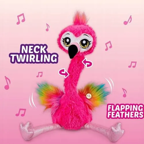 maskotka_zuru_pets_alive__3.webp Maskotka Zuru Pets Alive Tańczący Flaming Frankie the Funky Flamingo