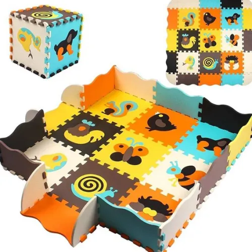PIANKOWA MATA PUZZLE SKŁADANA DO RACZKOWANIA ZABAWY DLA DZIECI NIEMOWLĄT XL