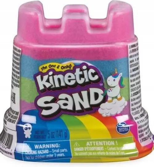 Piasek kinetyczny KINETIC SAND TĘCZOWY dla DZIECI Zamek 141g