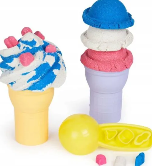 PIASEK KINETYCZNY ZESTAW KINETIC SAND MASZYNA DO LODÓW + AKCESORIA