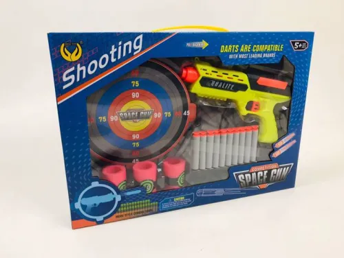 OL IMPORT PISTOLET Z TARCZĄ I STRZAŁKAMI