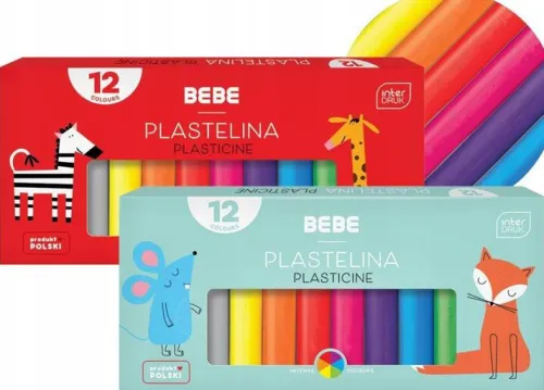 Plastelina szkolna INTERDRUK BB Kids 12 kolorów