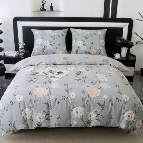 Pościel z bawełny satynowej 160x200 z zamkiem Elegancja i Komfort XW- 3021