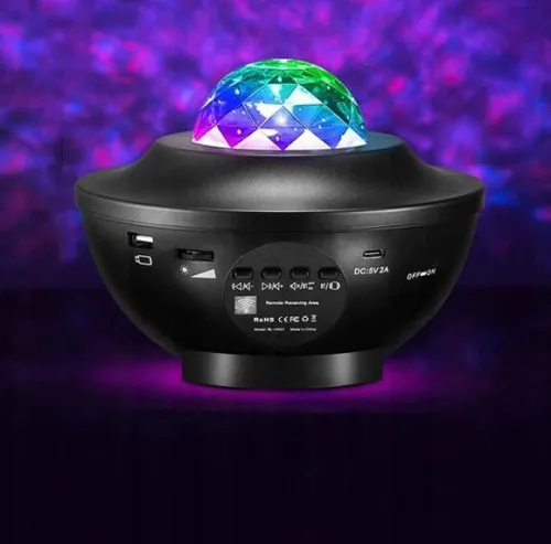 PROJEKTOR GWIAZD STAR LAMPKA NOCNA LED USB GŁOŚNIK + PILOT