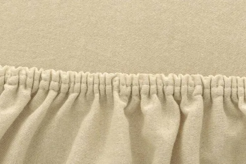 Prześcieradło 200x220 bawełniane jersey z gumką beż