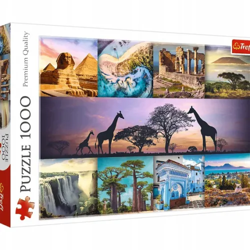 Puzzle 1000 elementów 10792 Kolaż Afryka Trefl