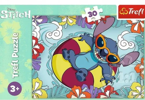 Puzzle 30 Lilo & Stitch na wakacjach Trefl