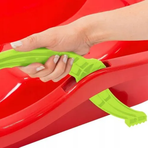 SANKI ŚLIZGI Z HAMULCEM RACE S PLASTIKOWE z RĄCZKĄ I SZNURKIEM NA ZIMĘ
