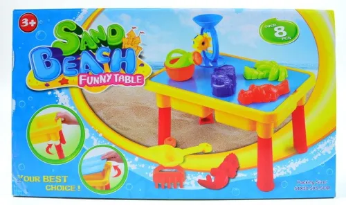 OL IMPORT STOLIK PLAŻOWY PIASKOWNICA + AKCESORIA