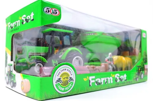 OL IMPORT TRAKTOR Z PRZYCZEPKĄ + FIGURKI