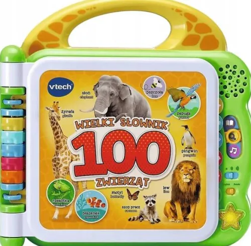 VTECH WIELKI SŁOWNIK ZWIERZĄT KSIĄŻKA EDUKACYJNA