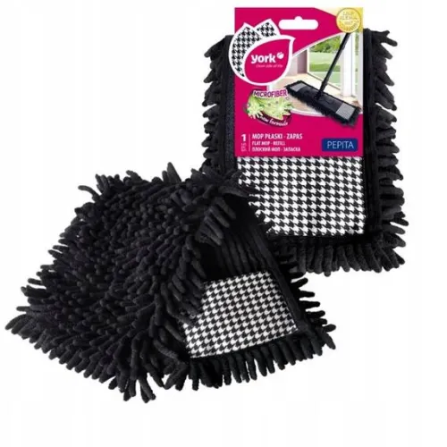 YORK WKŁAD MOP płaski mikrofibra salsa wzór PEPITA