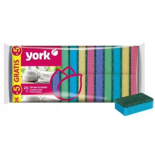 York ZMYWAK KUCHENNY GĄBKI 25+5 szt