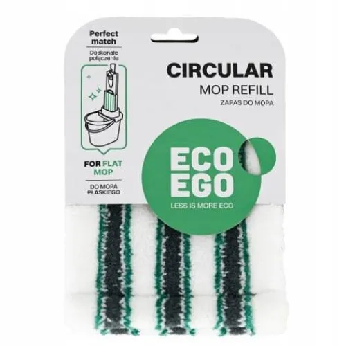 ZAPAS WKŁAD DO MOPA PŁASKIEGO EKOLOGICZNY MIKROFIBRA CIRCULAR POWER ECO EGO